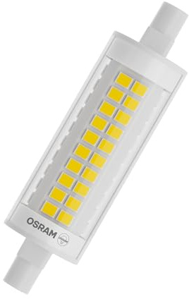 OSRAM Lampe tube LED Slim Line R7s 9,5 W 1055 lm 2700 K dimmable remplacement halogène longue durée jusqu'à 25 000 h haute qualité lumineuse IP20 efficacité énergétique