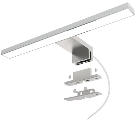 DEELUX LED Spiegellampe Bad 30cm, 5W 400lm Spiegelleuchte Wandlampe IP44