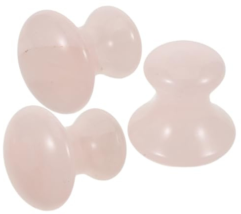 COLLBATH 3stücke Jade-gesichtsmassagegerät mit Gua-sha-pilz-werkzeug Kristall-gua-sha-roller und Gesichtsschaber für Spa und Schönheit