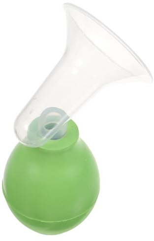 Grüner Manueller Milchsammler aus Gummi und Kunststoff, Hornform | Glatte Oberfläche, Handlich zu Verwenden, für Haushalt Geeignet, Frauenmilch, Kompakte Ausführung