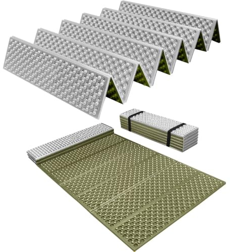 YiGym Faltbar Schaumstoff Isomatte Outdoor Camping Thermomatte 180×60cm | Ultraleicht, Isoliermatte, für Zelt Strand Reisen Wandern Bergsteigen