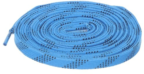Housoutil Lacets de Hockey sur Glace Cirés Bleu 6804, 244 Cm, Lacets Longs Résistants pour Patins de Sport, Remplacement pour Patinage sur Glace et Patins à roulettes, Accessoires de Skate