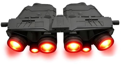 LZAQHMT Taktisches Nachtsichtgerät GPNVG18 Mit Vier Augen & Halterung – Ohne Funktion Airsoft-Helmzubehör Für Cosplay-Rollenspiele(RED)