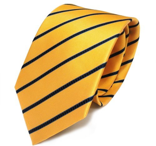 TigerTie Designer Seidenkrawatte in gestreift - Krawatte 100% Seide