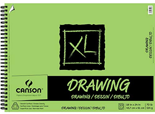 Canson Side Wire Pad XL Series Drawing, 18 x 24 Inches
