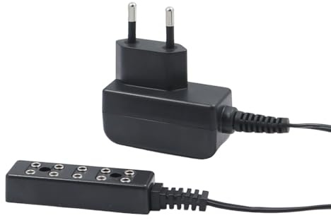 WITTKOWARE Zubehör zur Krippen-/Puppenstuben-Elektrifizierung (Beleuchtungstrafo, 3,5V, mit 5-fach Verteilerbox)