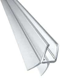 Kristhal Duschdichtung unten 100cm mit 12mm Dichtlippe | Bodendichtung für 6mm & 8mm Glasdicke universal | Duschdichtlippe & Wasserabweiser mit kurzer Abtropfleiste | Made in Germany. 5102.100