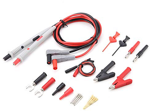 Test de multimètre multifonctionnel Cordons de voltmètre professionnels avec pinces Connecteurs électroniques automobiles essentiels Câbles Outil manuel Embouts de sonde