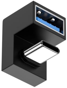 chenyang Adattatore da USB C a USB, da USB C maschio a USB 3.0 femmina, convertitore OTG angolato a 180 gradi a forma di U per telefono, tablet, laptop