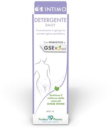 Prodeco Pharma GSE INTIMO Detergente Daily Defence 400 ML - Detergente Intimo in Forma di Gel a Base di Estratti Vegetali