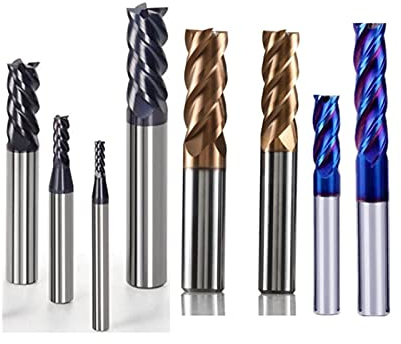 Schaftfräsersätze 4 Nuten HRC50 ° HRC55 ° HRC65 ° Spiralschaftfräser CNC-Fräser 1 Mm Bis 20 Mm 4F Schaftfräser Für Holz Aluminium Stahl Stahl Titan