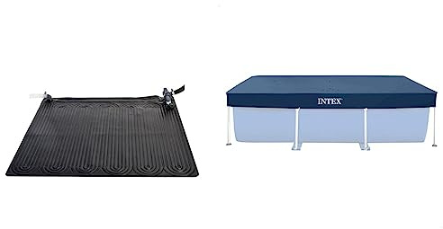 Intex Eco-Friendly Solar Heating Mat for Swimming Pools #28685 & Debris/Weather Cover for 3metre x 2metre Frame Pools - 28038