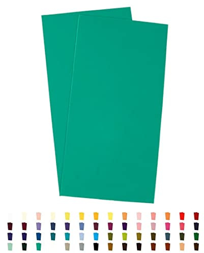 Sandras-Bastelladen 2er Set Kerzen Verzierwachsplatten - 200 x 100 x 0,5mm Mint