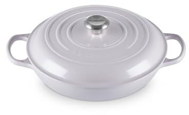 Le Creuset Enameled Cast Iron Signature Braiser, 3.5 qt., Shallot