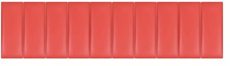 PFCDZDU 3D-Antikollision Wandpolsterung, Abziehen Und Aufkleben Kopfteile Gepolstert Aufkleber, Heim Schlafzimmer Selbstklebend Schallisoliert Wandplatte, 1,26 Zoll Dick (Farbe : Rosso, Größe : 78x1