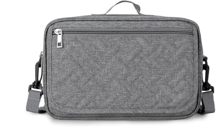SONARIN Tragbare Kinderwagentasche mit Wickelunterlage,Multifunktionale Wasserdichte Reise Baby Wickeltasche Buggy Organizer Aufbewahrungstasche Babytasche mit Schultergurt(Grau)