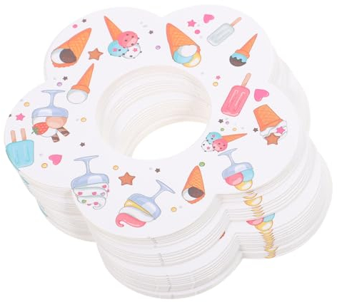 Alipis 50pcs Drip Paper Tray for Ice Pops Holder Drip Catcher Accessories for Boys and Girls
