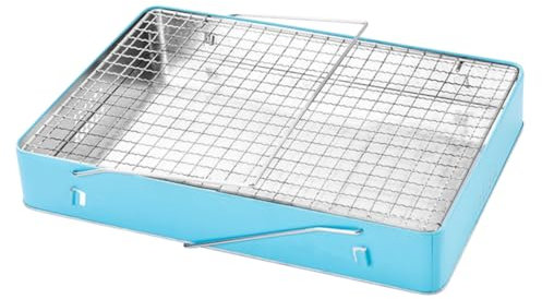 ANDRESLAD Holzkohlegrill Tragbar Mit Abnehmbaren Beinen Camping-grill Bbq-grill Aus Robustem Material Für Reisen Und Kleine Räume