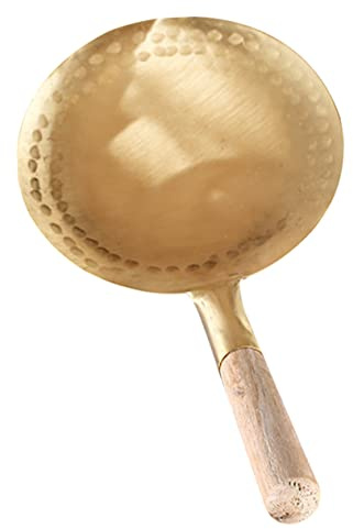 FUNNETOYU Cucchiaio Da Cucina Multifunzione Manico in Cucchiaio Per Tofu Pratico Mestolo Per Servire Tofu Realizzato in Rame Antiruggine e Resistente All Usura