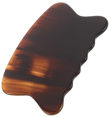 Cabilock Ergonomisches Gua Sha Werkzeug aus Ochsenhorn mit Hautfreundlicher Oberfläche und Langlebigem Material Fischförmiges Massagegerät für Gesicht und Professionelle Spa Anwendungen