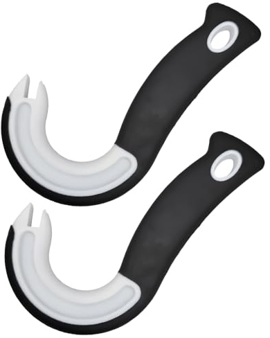 2-Pack Ring Pull Can Opener, Easy-Grip Handle for Limited Dexterity, Durable Plastic/Rubber, Tim Opener for Drink Can Tabs & Pull-Tab Lids