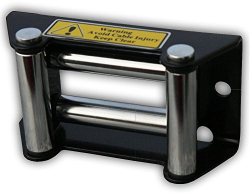 Rollenseilfenster für Seilwinden – Führung für Stahlseil & Kunststoffseil – passend für 1.500–3.000 lbs Winden – robustes Aluminium