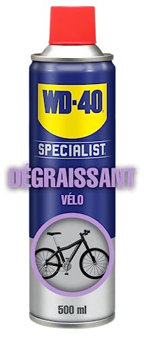 WD-40 SPECIALIST • Degraissant Vélo • Aérosol • Formule à action rapide • Ne laisse aucun résidu • Ralentit l'usure naturelle • 500Ml