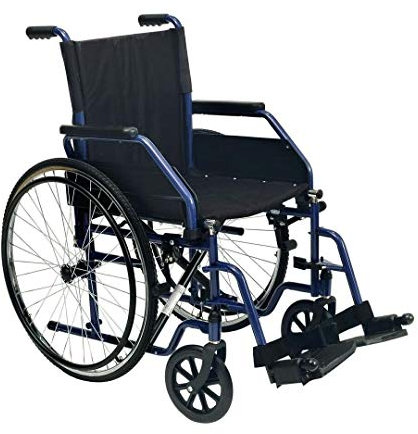 Sedia a Rotelle Pieghevole in acciaio con braccioli ribaltabili Easy Wheel Wimed (46 cm)