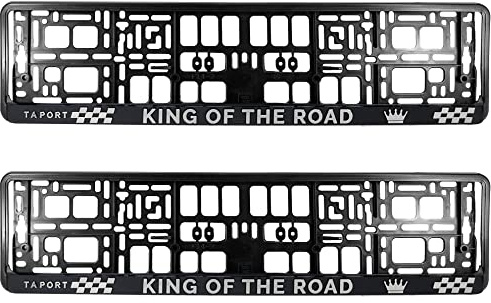 Taport King of the Road 3D Kfz-Kennzeichen-Halterung, 2 Stück