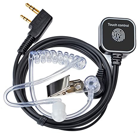 HYS Walkie Talkie Ohrhörer mit Touch PTT, Headset Kompatibel für Retevis Baofeng Kenwood HYT Funkgerät