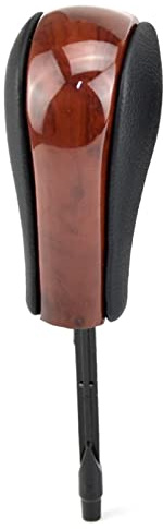 Kohlefaser-Auto-Automatik-Schaltknauf Handball für E39 E46 E53 E60 E61 E63 E64 E83 E81 E82 E87 E90 E91 E92 E93(Wood-Long)