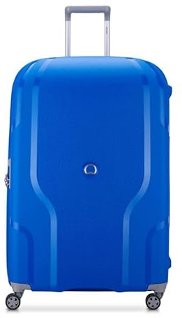 DELSEY Paris – Clavel (Recyceltes Material) – Hartschalenkoffer 70 cm x 47 cm x 28 cm – 77 L – L – Elektroblau