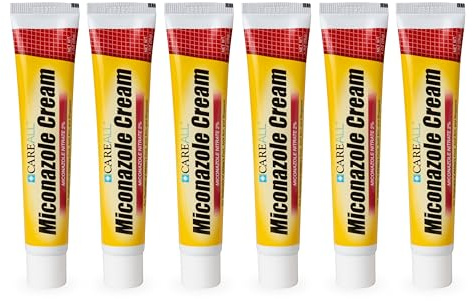 CareAll Miconazole Nitrate 2% Antifungal Cream 1.0 oz. (6 Pack), Clinically Effective Treatment for Most Athlete’s Foot, Jock Itch, Ringworm, Sooths and Relieves from These Conditions