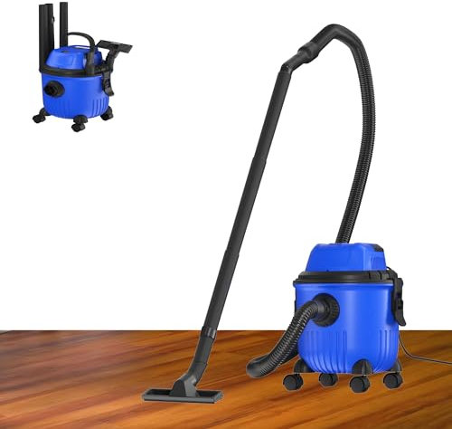 ANSIMIDA 1500W Aspirador en Seco y Húmedo, 3 in 1 Aspiradora, Lava-aspiradora 15L de Agua con Filtro, Función de Soplado, Peso Ligero y Portátil, Adecuado para Limpieza Pequeña