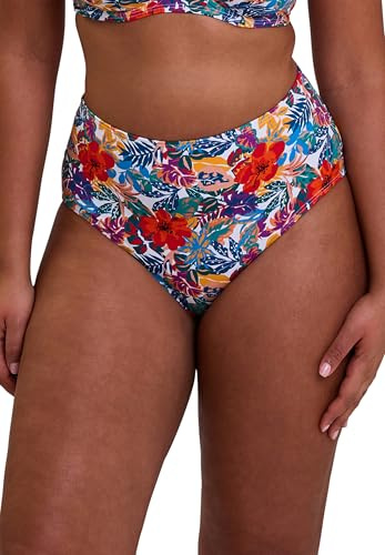 sans Complexe-Culotte de Bain Taille Haute-Curaçao-Multicolore