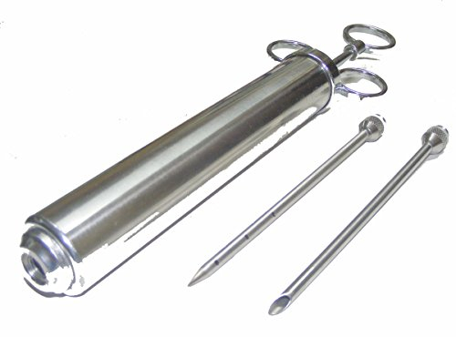 Eigenmarke Jumbo - Pökelspritze - Marinadespritze - Lakespritze - Bratenspritze - Barbecue-Spritze aus Edelstahl