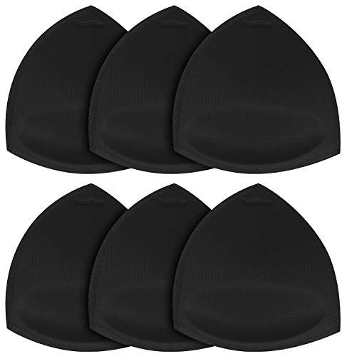 TopBine Bra Pads Inserts, Removable Sports Bra Inserts Bra Cups Inserts Padded Bra Inserts for Women's Bikini Top Swimsuit