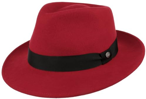 LIERYS City Filzhut Bogartform knautschbar wasserabweisend Damen und Herren Sommer Winter