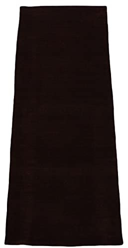 Compatible with Braun Brücke 100% Wolle Läufer 75X200 cm Handgewebter Teppich Orientteppich C28