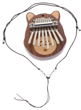 Vaguelly Kleiner Daumenklavier 8-ton Musikinstrument für Anfänger mit Ergonomischem Design