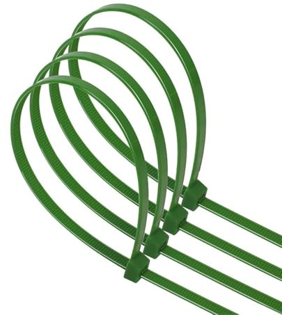 30 Pack Green Nylon Cable Ties 4.8 x 250mm Ideal for Securing Cables and Organizing Spaces in DIY Projects