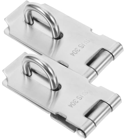 HOMSFOU 2 serrature in acciaio inox per porte in legno, recinzioni, finestre, installazione antintrusione