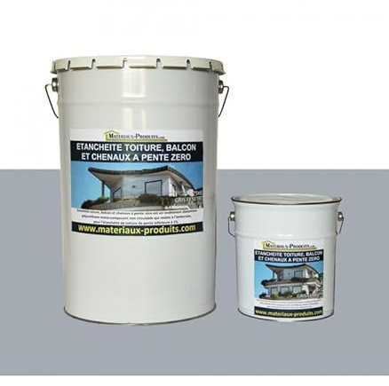MATPRO Etanchéité toiture, balcon et chenaux à pente zero 25 Kg Gris ciment
