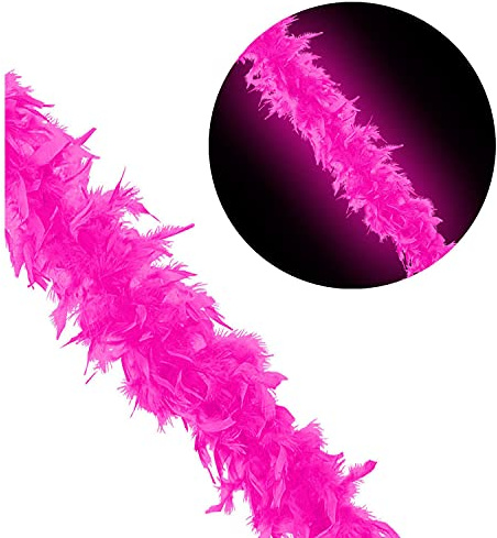 W WIDMANN MILANO Party Fashion - Federboa 180 cm für Erwachsene | Federschal für Karneval, Mottoparty, Burlesque, Cabaret und Show Kostüme
