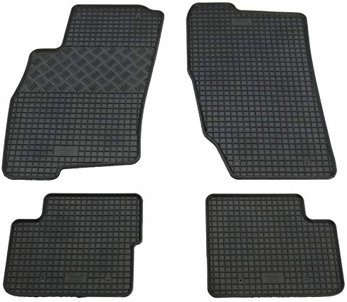 Gummi Fußmatten Set, 4teilig, Gummifußmatten Gummimatten Matten