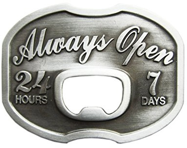 Schnalle123 Gürtelschnalle Always Open 3D Optik für Wechselgürtel Gürtel Schnalle Buckle Modell 57