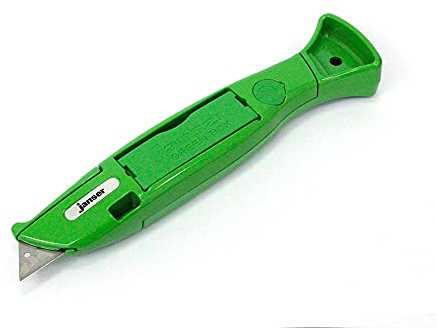 Profi Teppichmesser Janser Green Knife inkl. 20 Trapezklingen