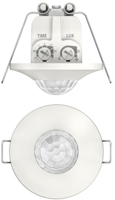 Theben 1060200 thePiccola S360-100 DE WH Mini détecteur de Mouvement 360°