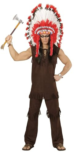 W WIDMANN MILANO Party Fashion - traje de indio, lejano oeste, jefe indio, disfraz de carnaval