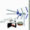 DAXIS Kit Amplificado Antena TV Compact 5G + Rollo 20M + Amplificador 30dB + Fuente alimentación + Conectores F Y TV + Mastil 1,50 M